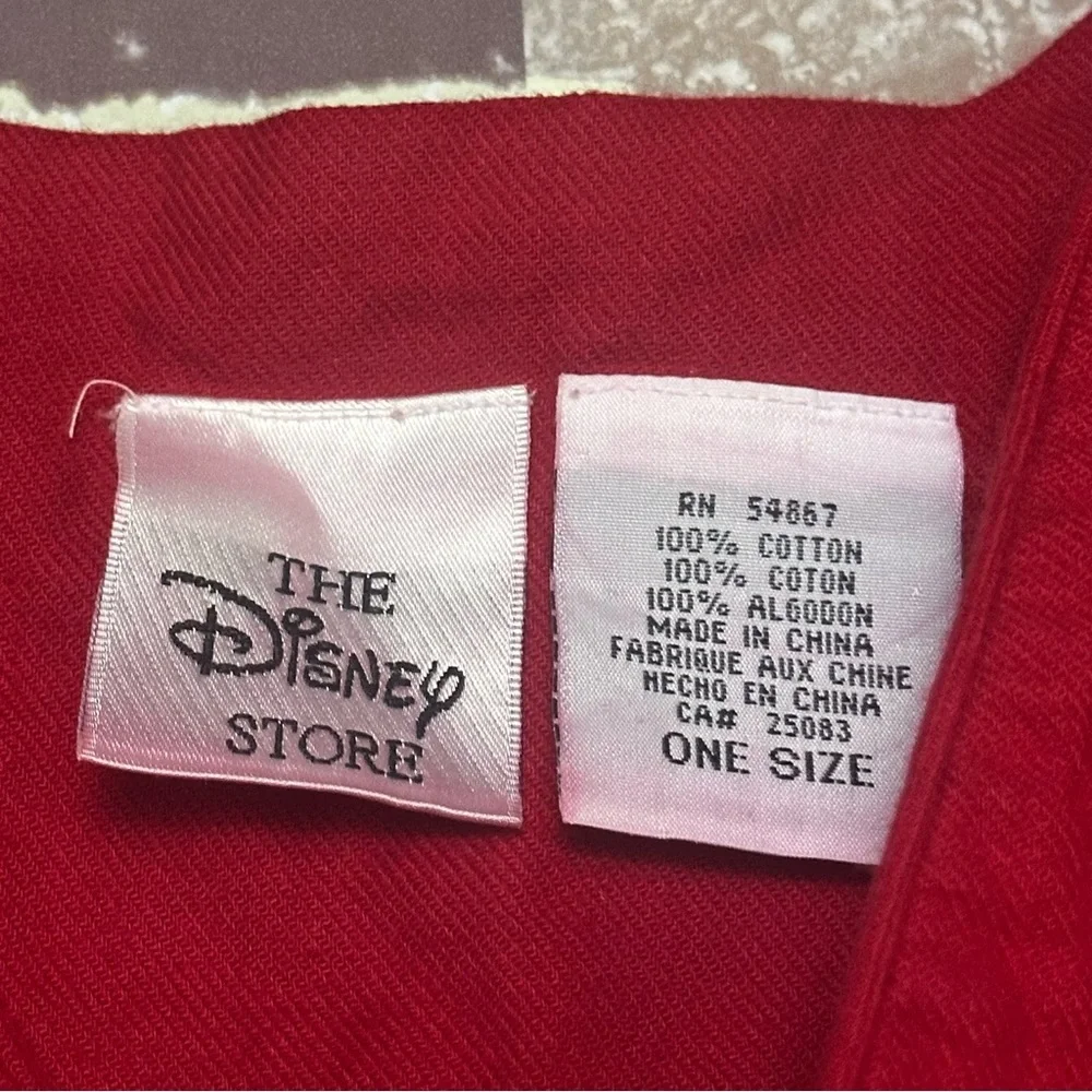 Disney Store Red  Holiday Nightgown Mickey Mouse Cotton Apparel one size - Picture 3 of 7